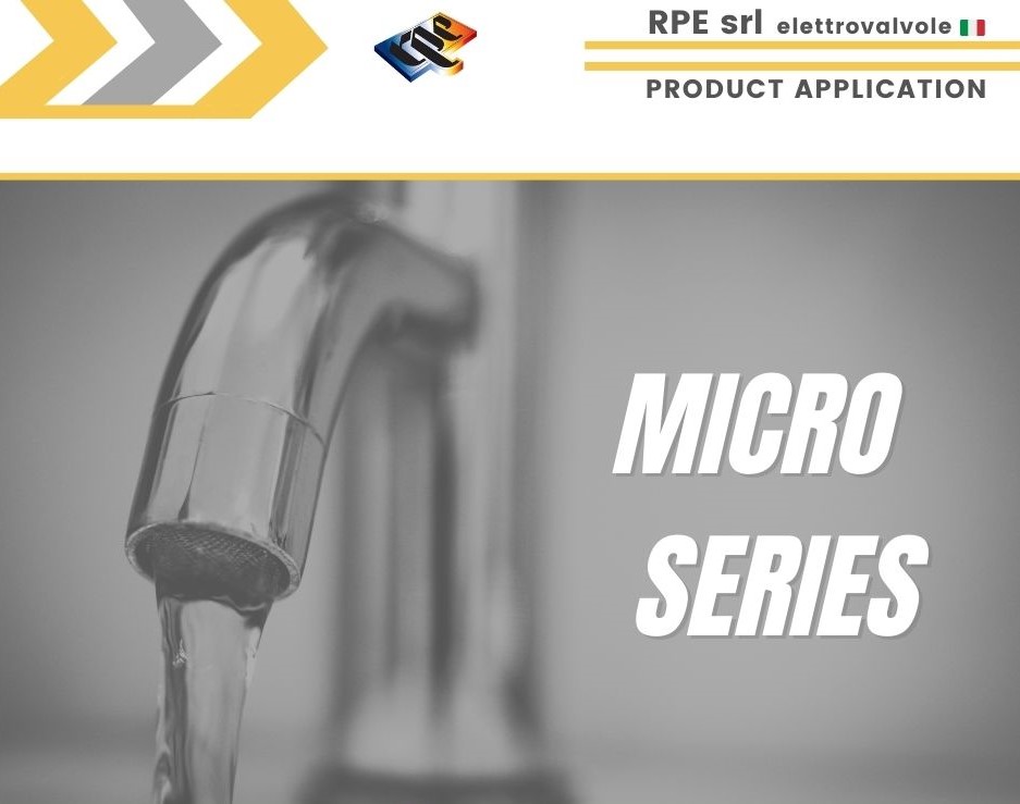 Serie Micro - elettrovalvola per il controllo dell'acqua di dimensioni compatte 